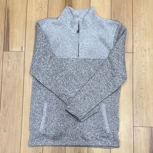 BKE Men's Gray Zip-Up Sweater